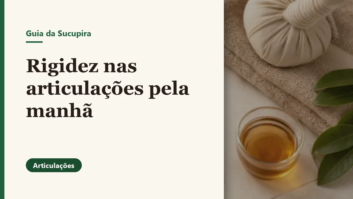 Foto relacionada ao artigo: Rigidez nas articulações pela manhã: o que pode ser?