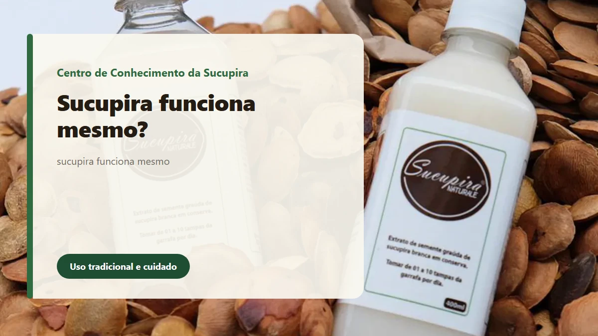 Foto de sucupira relacionada ao artigo: Sucupira funciona mesmo?