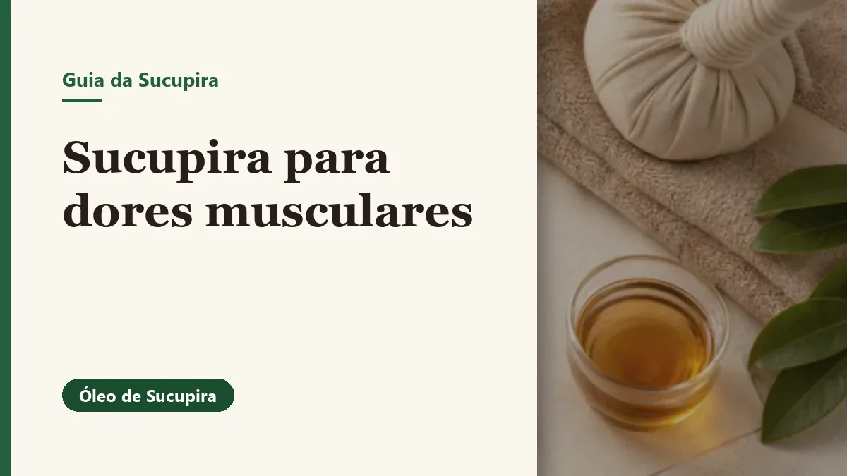 Foto relacionada ao artigo: Sucupira para dores musculares e pós-treino