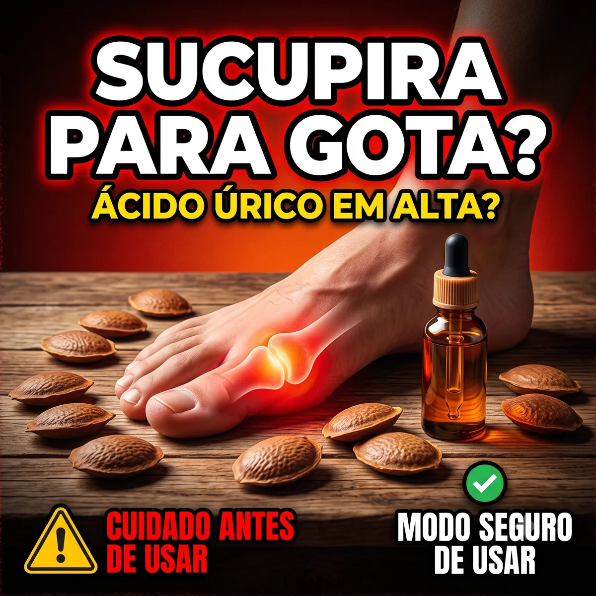 Foto relacionada ao artigo: Sucupira para gota: ajuda com o ácido úrico? O que saber